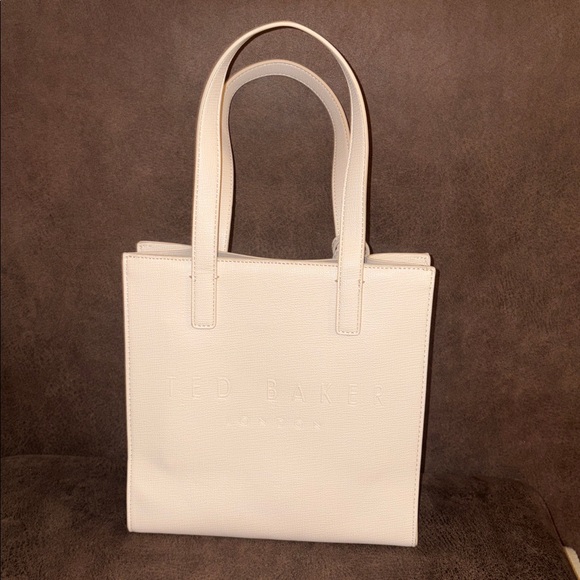 Ted Baker Cream Tote with Floral Charm - Picture 6 of 9